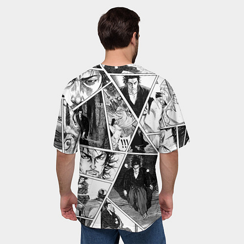 Мужская футболка оверсайз Musashi Miyamoto / 3D-принт – фото 4