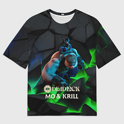 Футболка оверсайз мужская Mo & Krill Deadlock, цвет: 3D-принт