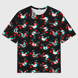 Футболка оверсайз мужская Монокума глитч, цвет: 3D-принт