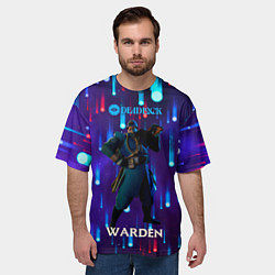 Футболка оверсайз мужская Warden Deadlock, цвет: 3D-принт — фото 2