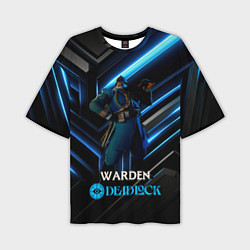 Мужская футболка оверсайз Deadlock Warden