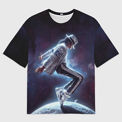 Футболка оверсайз мужская Michael Jackson on the moon, цвет: 3D-принт