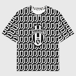 Футболка оверсайз мужская Juventus fc pattern, цвет: 3D-принт