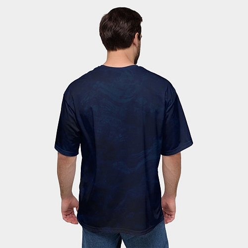 Мужская футболка оверсайз The coolness of a samurai / 3D-принт – фото 4