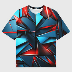 Футболка оверсайз мужская Геометрические осколки, цвет: 3D-принт