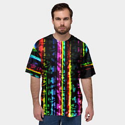 Футболка оверсайз мужская Marshmello градиент, цвет: 3D-принт — фото 2