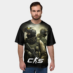 Футболка оверсайз мужская CS спецназ, цвет: 3D-принт — фото 2