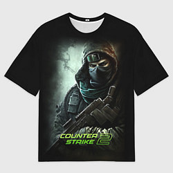 Футболка оверсайз мужская Counter strike 2 спецназ, цвет: 3D-принт