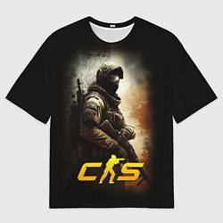 Мужская футболка оверсайз CS спецназовец
