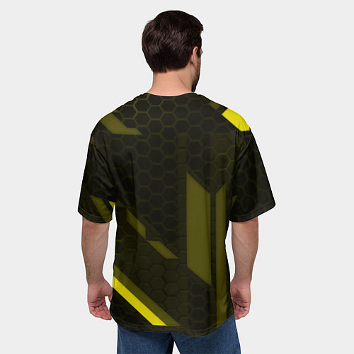 Мужская футболка оверсайз AEK fc geometry / 3D-принт – фото 4