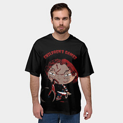 Футболка оверсайз мужская Чаки - Гриффин, цвет: 3D-принт — фото 2