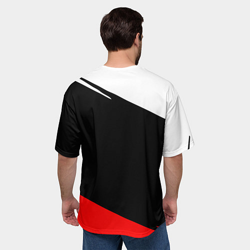 Мужская футболка оверсайз Umbrella corporation - resident evil / 3D-принт – фото 4