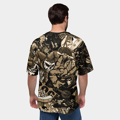 Мужская футболка оверсайз Король и шут средневековья играют рок / 3D-принт – фото 4