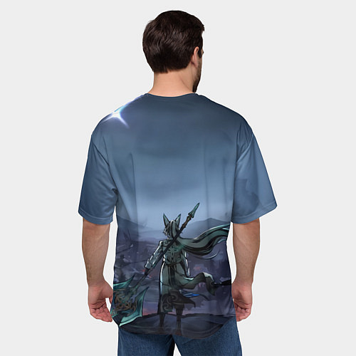 Мужская футболка оверсайз Honkai Star Rail Feixiao / 3D-принт – фото 4