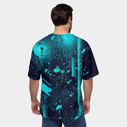 Мужская футболка оверсайз Годжо Сатору в виде ковбоя / 3D-принт – фото 4