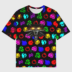 Футболка оверсайз мужская Ведьмак x dota, цвет: 3D-принт