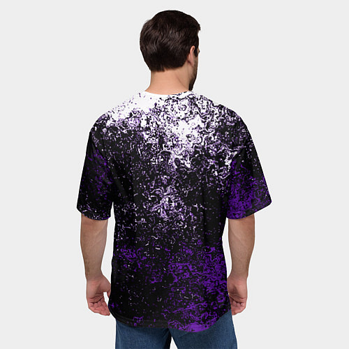 Мужская футболка оверсайз Starcraft брызги красок / 3D-принт – фото 4