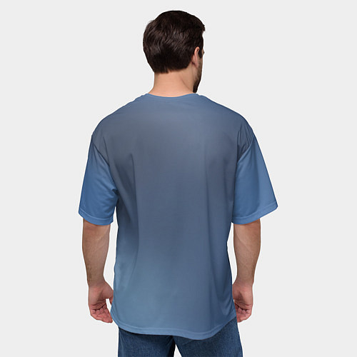 Мужская футболка оверсайз Змея с большими глазами / 3D-принт – фото 4