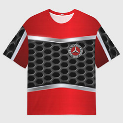 Футболка оверсайз мужская Mercedes benz carbon steel, цвет: 3D-принт