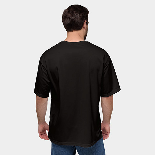 Мужская футболка оверсайз Neon BMW / 3D-принт – фото 4