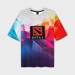Футболка оверсайз мужская DOTA geometry neon, цвет: 3D-принт