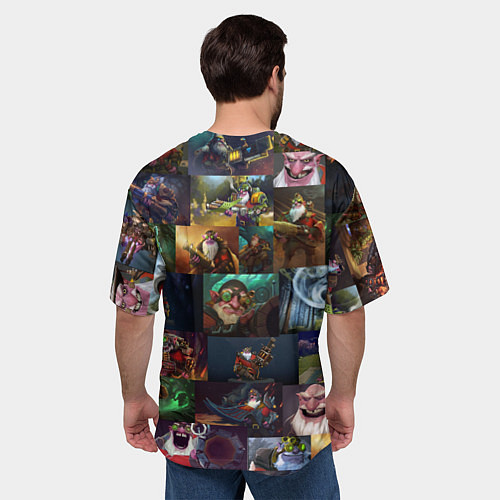 Мужская футболка оверсайз Sniper Dota 2 / 3D-принт – фото 4