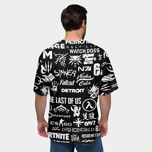 Мужская футболка оверсайз Киберсорт Россия герб / 3D-принт – фото 4