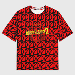 Футболка оверсайз мужская Borderlands logo pattern, цвет: 3D-принт