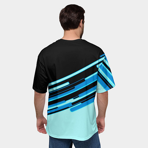 Мужская футболка оверсайз Team Fortress line / 3D-принт – фото 4