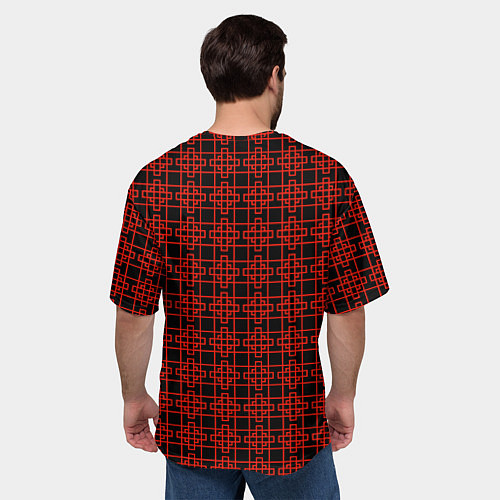 Мужская футболка оверсайз Китайский фонарик / 3D-принт – фото 4