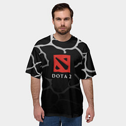 Футболка оверсайз мужская DOTA2 земля, цвет: 3D-принт — фото 2