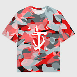 Футболка оверсайз мужская Doom камуфляж палача, цвет: 3D-принт