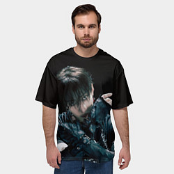 Футболка оверсайз мужская Stray Kids Bang Chan Giant concept, цвет: 3D-принт — фото 2