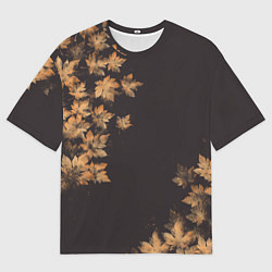 Футболка оверсайз мужская Осенние листья эффект, цвет: 3D-принт