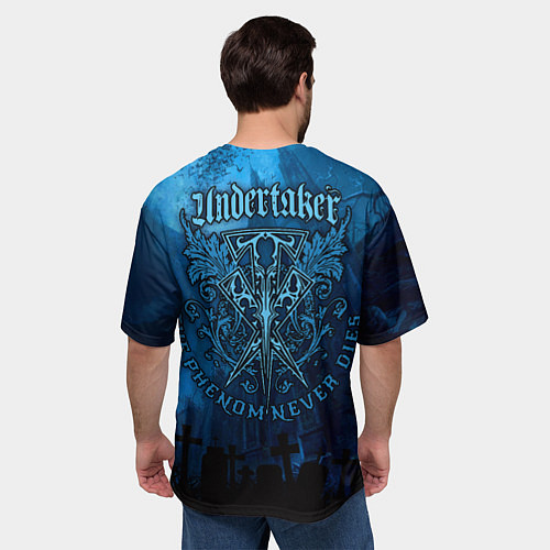Мужская футболка оверсайз Undertaker / 3D-принт – фото 4