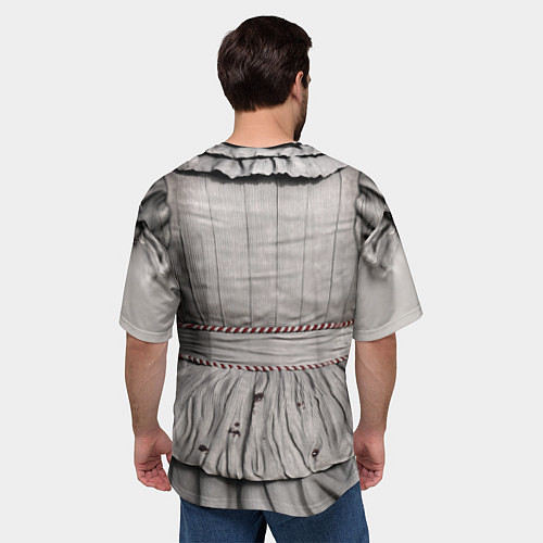 Мужская футболка оверсайз Пеннивайз костюм верх / 3D-принт – фото 4