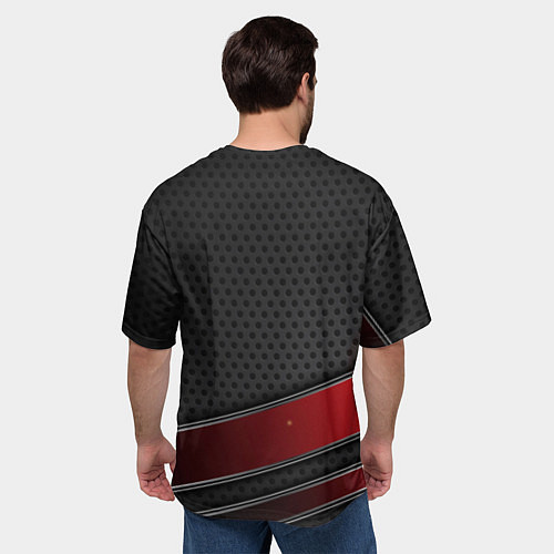 Мужская футболка оверсайз Toyota auto car / 3D-принт – фото 4