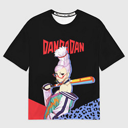 Футболка оверсайз мужская Дандадан: Бабушка медиум, цвет: 3D-принт
