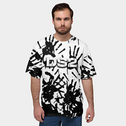 Футболка оверсайз мужская Death stranding 2, цвет: 3D-принт — фото 2