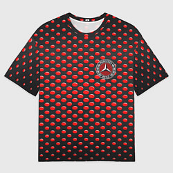 Мужская футболка оверсайз Mercedes bens металические круги