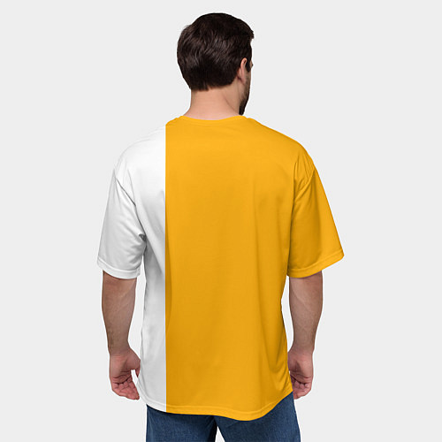 Мужская футболка оверсайз Медведь панда выглядывает из-за угла / 3D-принт – фото 4