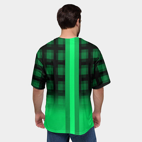 Мужская футболка оверсайз Xbox game studio geometry / 3D-принт – фото 4