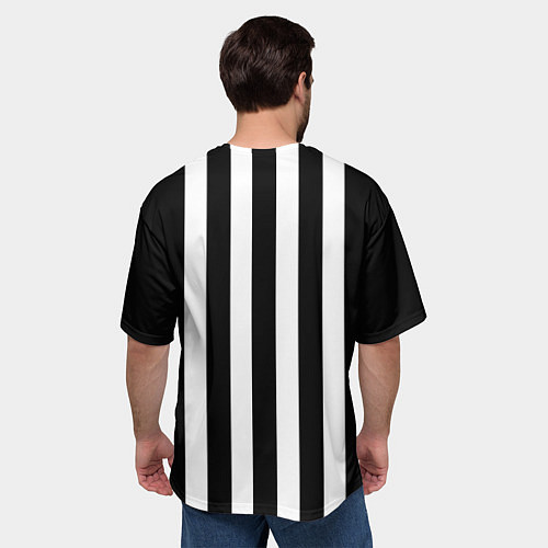 Мужская футболка оверсайз Четыре пингвина / 3D-принт – фото 4