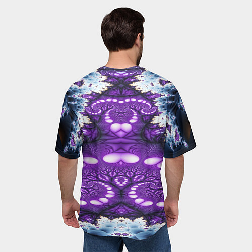 Мужская футболка оверсайз Абстрактная иллюзия текстура / 3D-принт – фото 4