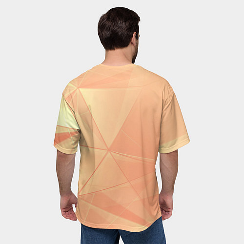 Мужская футболка оверсайз Малыш Грогу / 3D-принт – фото 4