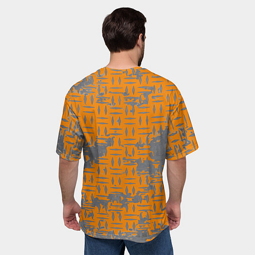 Мужская футболка оверсайз Заводской антураж / 3D-принт – фото 4