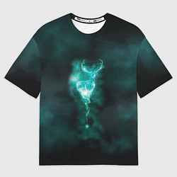 Футболка оверсайз мужская  Patronus deer, цвет: 3D-принт
