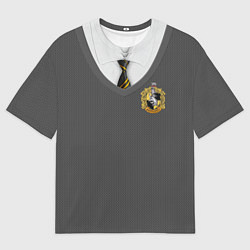 Футболка оверсайз мужская Форма Пуффендуя, цвет: 3D-принт