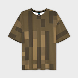 Футболка оверсайз мужская Wood - Minecraft, цвет: 3D-принт