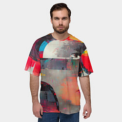 Футболка оверсайз мужская Арт абстракция, цвет: 3D-принт — фото 2
